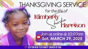 Thanksgiving Service for Kimberly Harrison || Sat. March 29, 2025