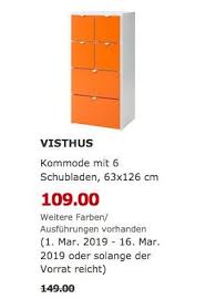 Ikea Berlin Waltersdorf Visthus Kommode Mit 6 Schubladen Ikea Schubladen Ikea Berlin