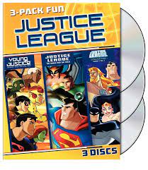 #youngjustice and #warlord was too much fun. Justice League 3 Pack Fun Dvd Dc Animated Universe Fandom
