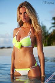 The best gifs for brooklyn decker bikini. Brooklyn Decker Neon Yellow Bikini Vidchord