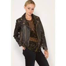 Iro Jeans Wynter Leather Moto Jacket 1 242 Liked On Polyvore Featuring Outerwear Jackets All Co Clothes Design Collar Leather Jacket Real Leather Jacket