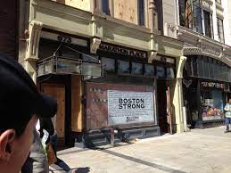 The boston marathon passes through seven massachusetts towns before reaching city limits. Marathon Sports Boylston Street Boston The Site Of One Of The Marathon Bombings Boston Strong Marathon Bombing Boylston