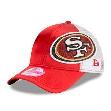 San Francisco 49ers New Era Women S Team Glitzer 9forty Adjustable Hat Scarlet San Francisco 49ers Adjustable Hat 49ers