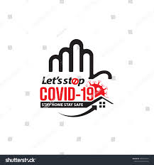 Lets Stop Covid19 Stay Home Stay Stock Vector Royalty Free 1692592516