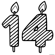 Diddl carte anniversaire coloriage joyeux anniversaire ! Coloriage 14 Ans Dessin Anniversaire A Imprimer