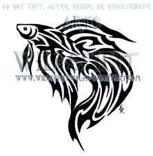 Betta fish by helen dealtry from tattly temporary tattoos. Tribal Betta Fish Tattoo By Wildspiritwolf On Deviantart