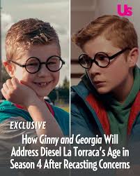 With Diesel La Torraca now a teen playing second grader Austin,  #GinnyAndGeorgia fans have concerns — and the show's creator is addressing  them. Find out what Sarah Lampert told Us about their