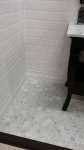 Carrera Marble Hexagon Tile Bathroom Remodel Master Tile Bathroom Patterned Bathroom Tiles