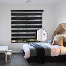 Kco blackout roller shade blinds for windows with valance cover, roller window shade uv protection waterproof fabric for home, bedroom, door windows, 30 w x 72 l, black $39.99 $ 39. Buy Luckup Horizontal Window Shade Blinds With Valance Cover Zebra Dual Roller Blinds Day And Night Curtains 42 W X 72 H Black Online In Kazakhstan B08c29h6lq