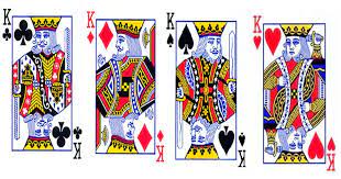There are four kings in a standard deck of playing cards. There Are Four Different Kings In Deck Of Cards And Here S The Reason Behind Their Designs
