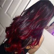 50.brown hair with blonde and red highlights. Long Dark Hair With Red Highlights Novocom Top