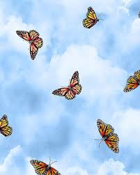 Monarch art print by felin flora aesthetic desktop wallpaper cute wallpaper backgrounds iphone background wallpaper. Prairie Gate Monarch Skies Powder Blue Butterfly Wallpaper Iphone Butterfly Wallpaper Iphone Background Wallpaper