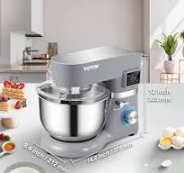 VEVOR Stand Mixer 660W 5.8Qt Electric Dough Mixer 6 Speeds ...