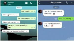 =kata kata nyindir mantan minta balikan =kata kata untuk meluluhkan. 6 Obrolan Kocak Saat Mantan Ngajak Balikan Ini Bikin Senyum Senyum Hot Liputan6 Com