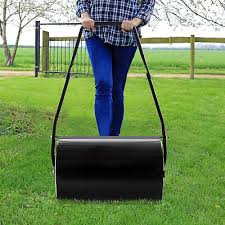 Easy to fill with water or sand. Heavy Duty Garden Lawn Roller Push Tow Water Sand Filled 46l Equipment Ebay
