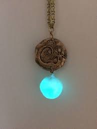 Aquamarine Movie Necklace Replica Mermaid Movie Prop Glow In Cute Jewelry Unique Jewelry Aquamarine Movie