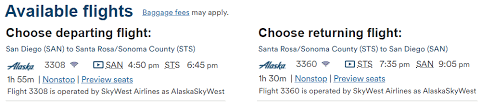 my new favorite alaska airlines route santa rosa sonoma