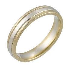 9ct Two Colour Gold Ladies Wedding Ring H Samuel Rings Online Wedding Rings For Women Ring Shopping