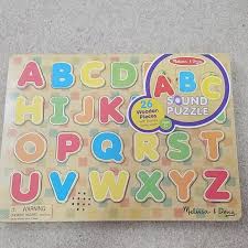 Upper & lowercase alphabet puzzle melissa & doug. Melissa Doug Toys Nwt Sound Puzzle Melissa Doug Abcs Letters Learn Poshmark
