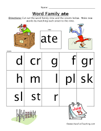 Cvc activities, cvvc lessons and hundreds of worksheets and activities. Ate Word Family Worksheet Have Fun Teaching
