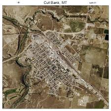 Cut Bank, MT Montana Aerial Photography Map 2021