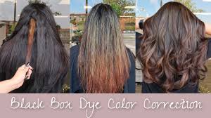 Because of this, it has the strongest pigmentation, which literally locks into the if the color was light or dark prior to being dyed black, is also a factor that will dictate how fast or slowly it will lift. Black Box Dye Color Correction Youtube