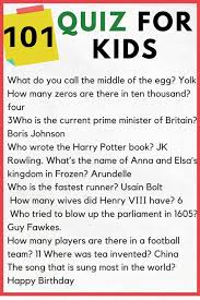 I through iv (1 through 4). 250 Easy Trivia Questions And Answers 2020 Kids N Clicks