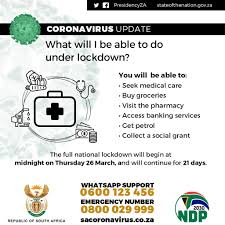 South africa acting health minister hints tighter lockdown restrictions. South African Lockdown Guidelines Information Sa Corona Virus Online Portal