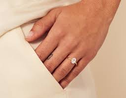Oval Engagement Ring By Vrai Oro Unique Engagement Rings Rose Gold Vintage Engagement Rings Art Deco Unusual Wedding Rings