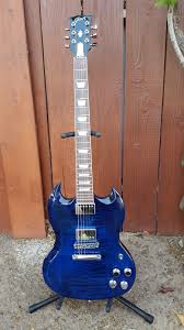 Gibson Les Paul Standard Hp Ii 2018 Cobalt Fade Gibson 2018 Sg Standard Hp Cobalt Fade Blues Guitar Gibson Guitars Sg Guitar