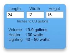 aquarium gallons calculator all about aquarium design