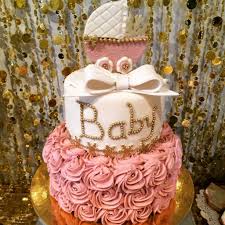 Baby It S Cold Outside Pink And Gold Baby Shower Project Nursery Pink Baby Shower Cake Gold Baby Shower Cake Baby Shower Cakes Girl