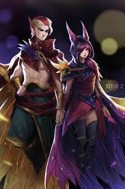 Artstation Rakan And Xayah Steve Zheng Xayah And Rakan Lol League Of Legends League Of Legends Characters