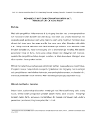 Bukan sakit hati karena cinta yang bisa menghancurkan hatiku, tetapi ketika merasa gagal merawat orang tua. Pdf Mengingati Mati Dan Peringatan Untuk Mati Renungan Untuk Yang Hidup