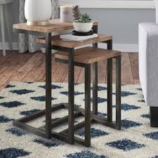 Vikki C Table Nesting Tables Nesting Tables Farmhouse End Tables Metal End Tables