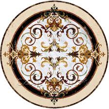 See more ideas about floor medallion, medallion design, design. White Marble Inlay Modern Marble Floor Border Design Novocom Top