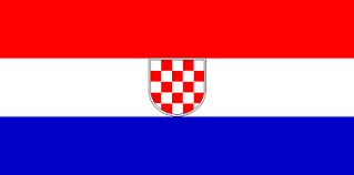 Le drapeau de croatie est composé de tricolore horizontal avec au centre un emblème. Drapeau De La Croatie