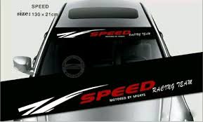 Pengemudi mobil yang berada di depan mobil ambulance tidak mungkin menoleh ke belakang untuk melihat nobil apa yang menyalakan sirine & meminta jalan. Jual Cutting Sticker Stiker Kaca Mobil Depan Visor Windshield Speed Tool Kab Bogor Khansasfadhilahshop Tokopedia