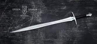 Leaf Sword Neo Medieval Etsy Green Shield Sword Sword Design