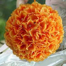Check spelling or type a new query. 4 Pack 7 Orange Silk Kissing Flower Hydrangea Balls Tableclothsfactory
