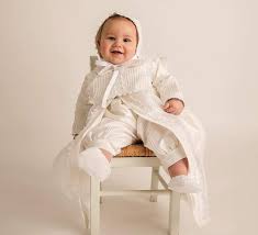 Amazon Com Christening Gown Burbvus B002 Baby Boy Baptism Outfit Handmade 100 Silk White Or Ivory Handmade Products