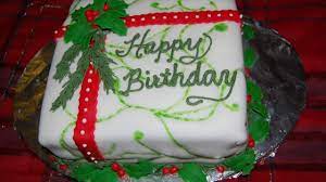 Christmas birthday cake topper, custom age birthday cake topper, glitter cake topper, holiday birthday party decorations. Christmas Birthday Cake Youtube