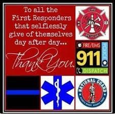 First Responders First Responders Day Appreciation 1st Responders