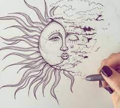 Download 100+ royalty free half moon sun drawing vector images. Pin By Mason Stepanich On Art Art Tattoo Drawings Sketch Book