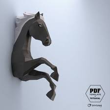 Diy Horse Papercraft 3d Papercraft Pdf Make Your Own Horse Papercrafting Horse Diy Low Poly Horse Horse Lovers Spirit Stallion Crowd Source Classes Ar