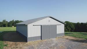 Overhead doors and eave height hansen buildings residential polebarn building york pennsylvania tam l garage door framing pole barns superior outdoor structures pole barn sliding. Metal Pole Barn Garage Storage Walters Buildings