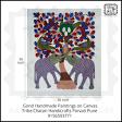 Handmade Gond Painting on Canvas
