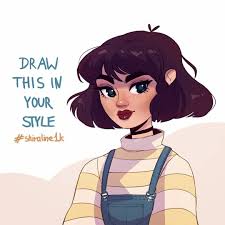 Hey There It S Finally My Own Draw This In Your Style Challenge I Wanted To Make It To Celebrate 1k Fol Art Style Challenge Drawing Challenge Cute Art Styles