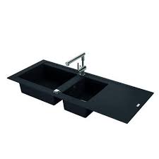 Carea Evier De Cuisine Evier A Encastrer Arcos Noir Graphite 2 Cuves Amazon Fr Bricolage Evier Evier Cuisine Rangement Cuisine
