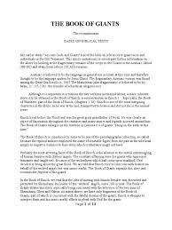 First enoch is an ancient judean work that inaugurated the genre of apocalypse. The Book Of Giants New Reconstruction